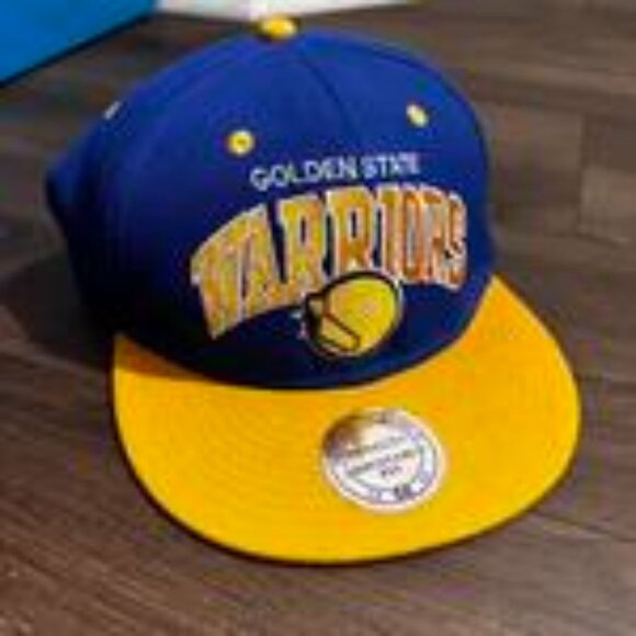 Golden State Warriors Mitchell & Ness Snapback Hat Vintage - Picture 6 of 6